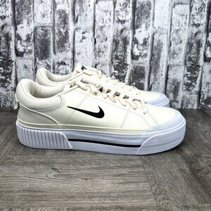 Nike Court Legacy Lift FV5526-101Women size 12 Ivory White Casual Shoes